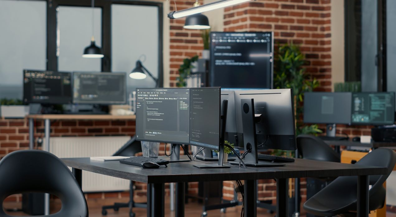 a computer office